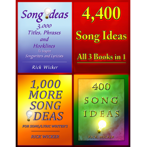 4,400 Song Ideas - All 3 Books in 1