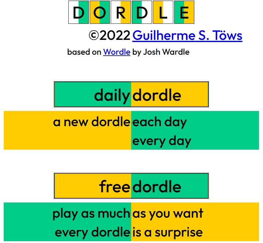 Solve puzzles with Dordle and discover hidden words!