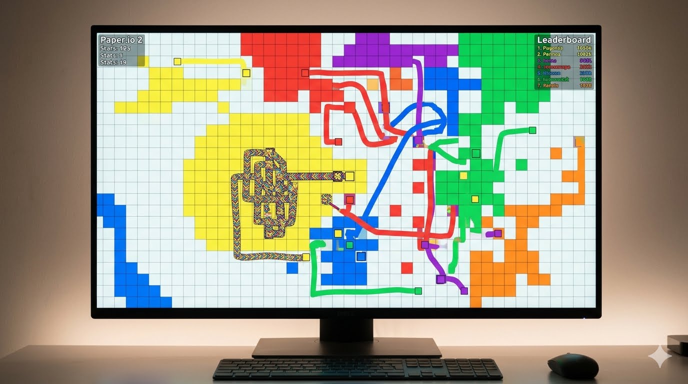 Conquering the Canvas: A Beginner's Guide to paper.io 2