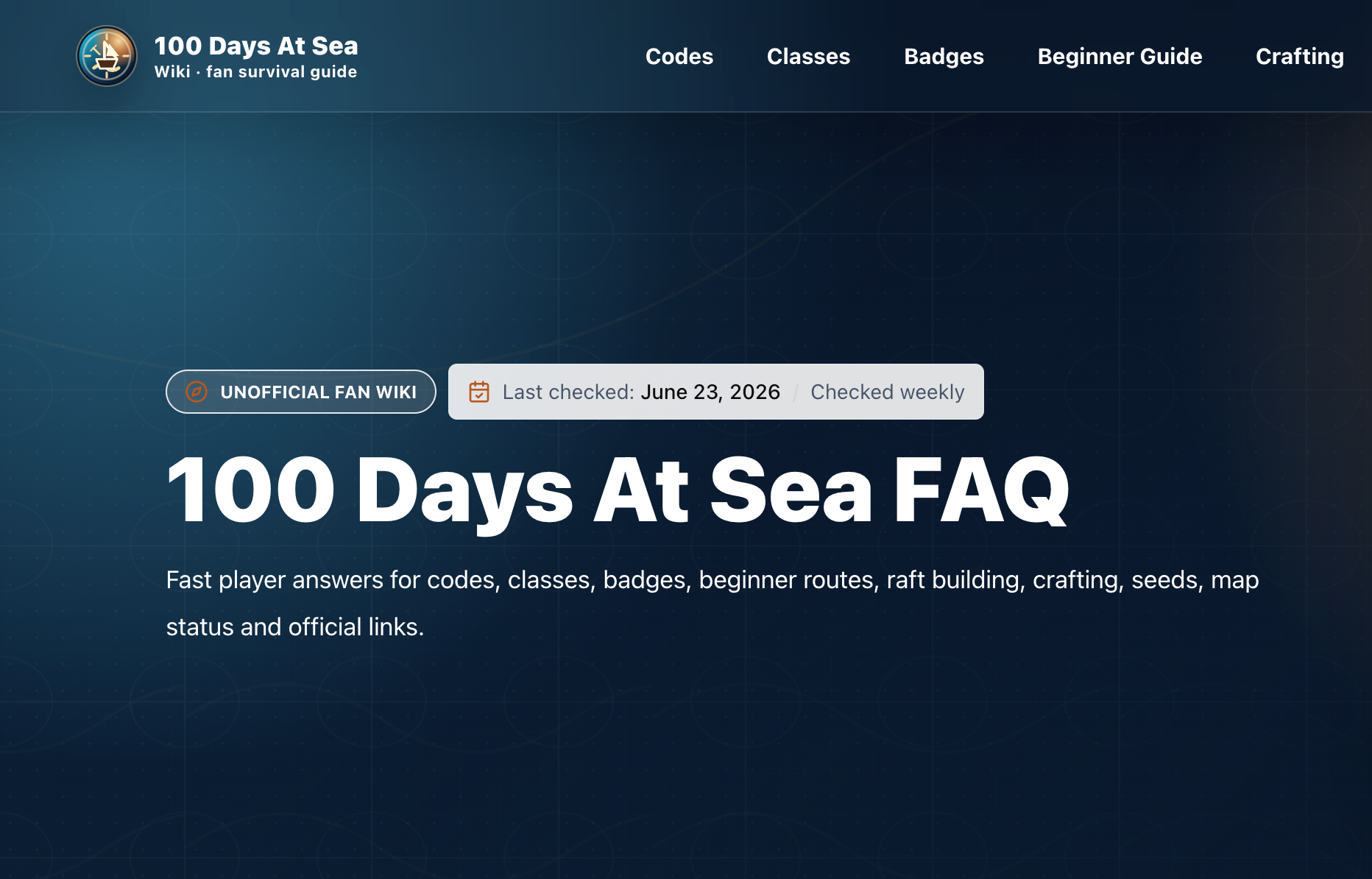 100 Days At Sea Beginner Guide for Roblox Players